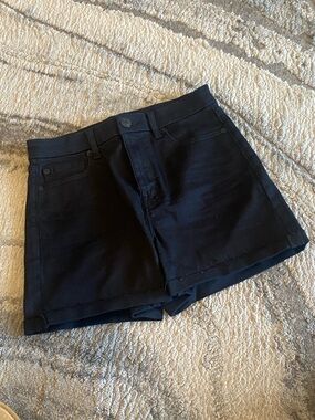 American Eagle Ne(x)t Level Stretch High-Waisted Jet Black Shorts Size 6